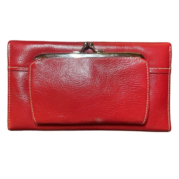 Dopp Red Leather Women's Wallet - Picture 2 of 11
